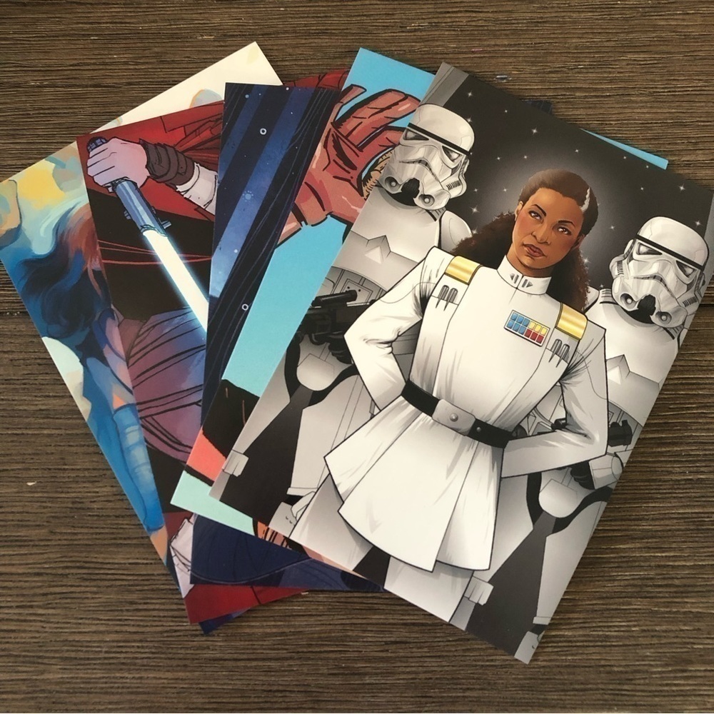Disney Star Wars: Women of Star Wars postcards bundle #15 (Set of 5)